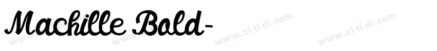 Machille Bold字体转换